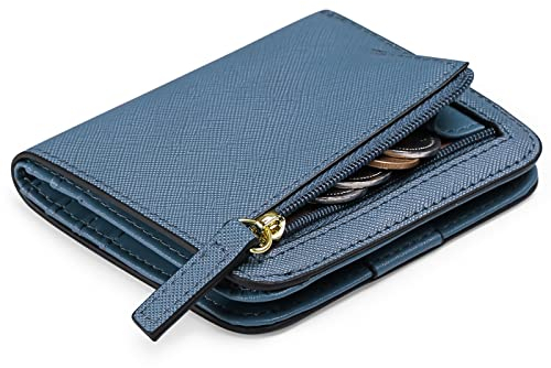 GAEKEAO Geldbörsen Portemonnaie Damen klein mit RFID-Schutz, Mini Kurzer Geldbeutel Frauen Leder mit Zipper Brieftasche, Weich Bequem Süß Münzfach
