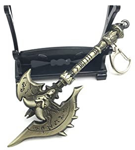 Hanaiette 1 porte-clés en alliage modèle d'arme pour World of Warcraft avec support d'arme, style 1, taille unique