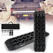 Ikodm tabla de recuperación Offroad Tracks Ayuda de tracción para autocaravana, láminas de arena, plástico, alfombrilla para todoterreno, caravana, camión, 2 piezas,106*31*6cm