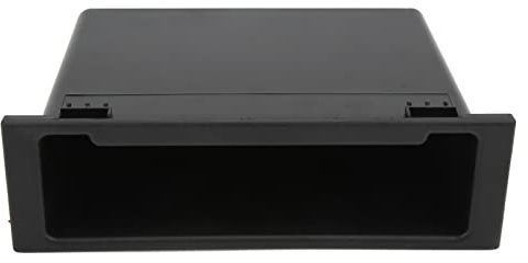 Aramox Car Radio Storage Case, Car Stereo Audio Radio Storage Box 1Din Dashboard Organizer Black