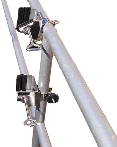 holly Katzenschutznetz Befestigung- 2 X Edelstahlhalter 65 mm ø für runde STÄBE bis 38 mm ø - Made Baden WÜRTTEMBERG