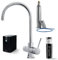 HappyFilter FizzRed Wassersprudler Wasserkocher | gekühlt | gesprudelt | kochend| 5in1 Chrom Wasserhahn | Kalkfilter | Wasserspender | Büro | Küche | Festwasseranschluss | 425g CO2 Adapter