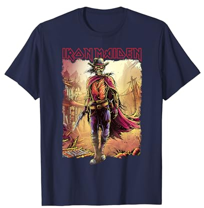 Iron Maiden - Piece of Mind Graphic Novel Stranger Navy T-Shirt