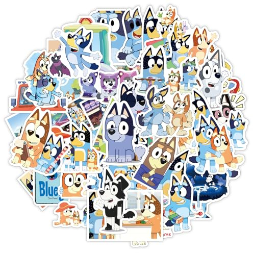 108 Stück Kawaii Sticker, Blue y Vinyl Sticker Set Wasserfest Graffiti Stickers, Cute Aufkleber für Laptop Skateboard Koffer Scrapbook Telefone Pad,Geschenk für Kinder Teenager Erwachsene
