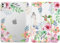 MoKo Funda para iPad Pro 11 Pulgadas M4 2024 (5ª Gen), Carcasa Delgada Protectora TPU con Soporte Plegable Cubierta Trasera Translúcida Auto Activación/Reposo, Flores Aromáticas