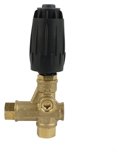 HpLive VRT3 Vanne de décharge pour nettoyeur haute pression Bypass 140 bar 40 LPM, pompe à piston haute pression, vanne de régulation de pression, raccord rapide 3/8 accessoires de pompe