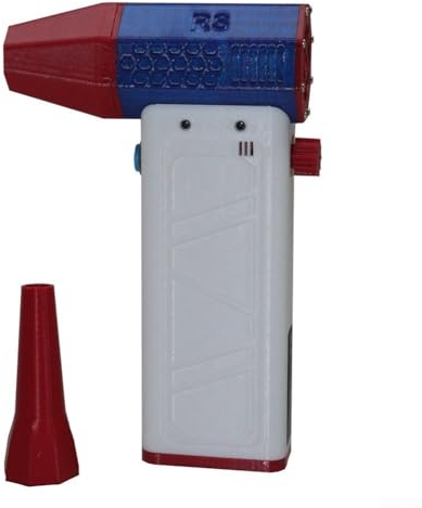 Zoegneer Leistungsstarker Turbo-Ventilator, hohe Geschwindigkeit, 140.000 U/min, 13 Edelstahlklingen (weiß)