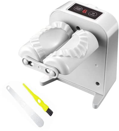 Hintyne Máquina para Hacer empanadillas a presión eléctrica automática para el hogar 3 Piezas con Cuchara y Cepillo para Hacer empanadillas