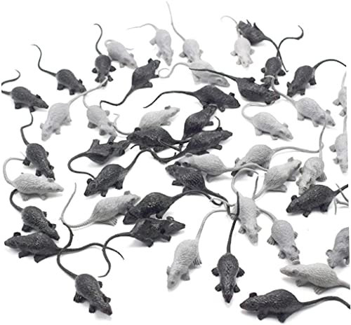 20 Pcs Mini Simulated Mouse Model Realistic Terror Plastic Mouse Figurines Small Fake Mouse for Novelty Toy Kids' Halloween Toy Joke Prank Kids Toy Accessory