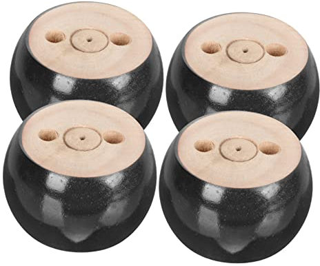 KITANDOVE 4stücke Möbelbeine Sofa-füße Für Möbel Und Langlebig Einfache Geeignet Für Schrank Tv-Element Und Kommode Schwarz