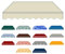 Toldo articulado resistente al agua, protección solar, toldo para balcón: con marco grueso, toldo extensible manual, práctico e inoxidable, protección UV (crema, 5 x 3 m)