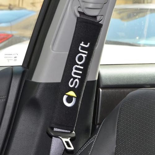 XYHHQ 2 Stück Auto Gurtpolster für Smart Fortwo FORSPEED FORFOUR, Komfort Gurtschoner Auto Sicherheitsgurt Schulterpolster Auto Gurtschutz Polsterung