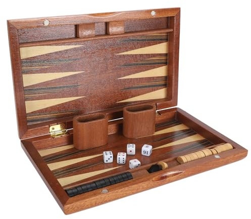Juego de Tablero de Ajedrez de Madera Tradicional Clásico Juego de Tablero de Ajedrez de Madera de Nogal de Primera Calidad con Estuche para Adultos y Niños Exquisito Detalle y