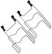 Milisten Chic Kitchen Lid Door Holder Hanger over Door Pan Lid Storage Pot Lid Rack Holder 2 Pack Strong Material Black