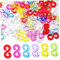 Homoyoyo Rainbow Rubber Band Bracelet Accessories DIY Loom Bracelet Hooks 40 s Clips for Making Kit