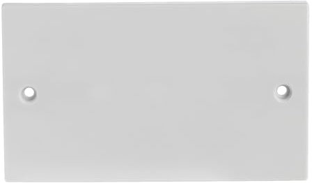 Jegs Placa ciega doble de 2 bandas, color blanco PPJ076DT