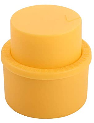 Bottle Stopper Bottle Cap Air Tight Carbonation Keeper Push Type Pump Lid Beverage Saver for Soda Cola Fizzy Drink Fresh Keeping(Orange)