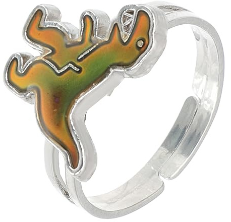 TOPPERFUN Stimmungsringe für Junge Mädchen, Flexible Größe | Zinklegierung mit Epoxy, Leicht und Angenehm zu Tragen, für Finger und Partytüten, Farbwechselnd