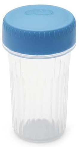 MAXPERKX Plastic Beaker Cups 330ml with Twist Lock Lid Airtight Food Storage Containers Microwave Dishwasher Freezer Safe BPA Free