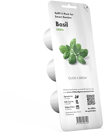 Emsa M52609 Click & Grow Substratkapsel Basilikum, Nachfüllpackung für Smart Garden, 3er-Set