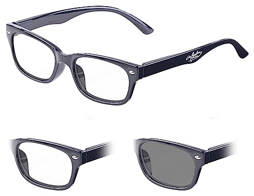 infactory Lesesonnenbrille: Selbsttönende Lesebrille mit UV-Schutz 400, +2,0 Dioptrien (Lesebrille mit Sonnenschutz, Lesesonnenbrille Damen, Schutzbrille)
