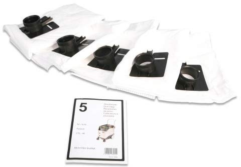 Staubsaugerladen.de Staubsaugerbeutel Microvlies 5 Stück Staubklasse M | Staubbeutel, Vliesbeutel, Filtertüten kompatibel mit Festool CTL 44 CTM 44 CT44 CT44E CT44E/LE, mehrlagig, reißfest