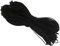 WedDecor 1.5mm Round Elastic Cord For Sewing, String Earloop Thread for Beading, Knitting, Dressmaking, Thin Elastic Rope for Bracelet Making, DIY Crafts for Jewelry Making, Black, 50 Metres