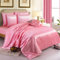 Parure de Lit 6 Pièces en Satin Doux et Soyeux - 11 Couleurs, Housse de Couette, Drap-Housse et 4 Taies d'Oreiller - Complète pour Double, King Size, Super King Size