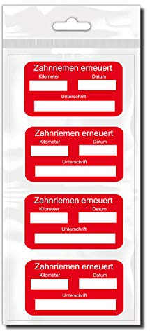 Klebe-X Zahnriemen erneuert Sticker Fahrzeug Sticker Zahnriemen | D02062
