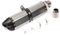 51mm universale tubo marmitta di scarico moto Doppio foro esagonale modifica 2 pollici DB Killer in acciaio inox parti di modifica tubo di coda,Adatto per scooter dirt bike,A
