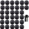 LEZED Embout Bouchons pour Tube de Chaise de Rond Noirs Embout Entrant Rond pour Pied de Chaise Embout Pied de Chaise Caoutchouc Pied de Chaise Protection 32 Pièces (22mm)