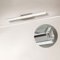 DILUMEN Badezimmer Lampe Wand 40cm, Edelstahl, Kristallacryl, Bad Lampe Für Die Wand Led 9w 1100lm Neutralweiß 4000K, Lampe Badezimmer Wand, Spiegelleuchte Modern IP44 Wasserdicht