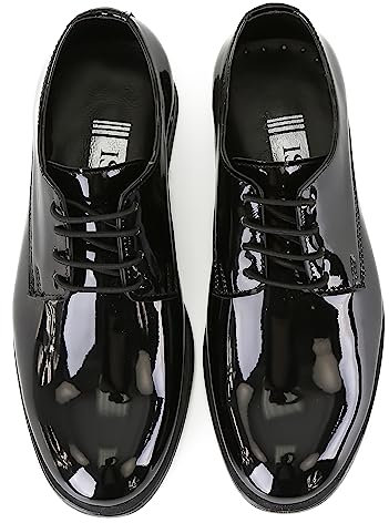 Abito Formale in Vernice Derby per Ragazzi, Scarpe Nere, Scarpe da Ballo con Lacci misurare 33