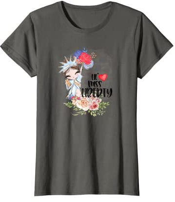 Lil Miss Liberty Shirt Statue of Liberty Flagge Liebhaber Geschenk T-Shirt