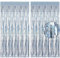 Metallic Tinsel Foil Fringe Curtains, 2Pcs 3.3ft x 8.2ft Silver Party Foil Decorations Streamers Party Backdrop Decorations for Baby Shower Birthday Bridal Shower Wedding Holiday Christmas