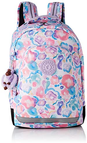 Kipling CLASS ROOM, Large Backpack with Laptop Protection 15, 43 cm, 28 L, Aqua Flowers