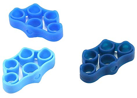 Dasertoe Widerstandsbänder für Fingerbahnen, , Hand-Expander, Fingergriff, Strengthener, Strength Trainer für Bass-Übungen, Gitarre, Finger und Klettergriffe