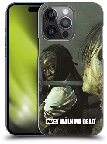 Head Case Designs Offizielle AMC The Walking Dead Michonne Katana Gefilterte Persönlichkeiten Harte Rueckseiten Handyhülle Hülle Huelle kompatibel mit Apple iPhone 14 Pro