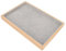 GLOGLOW Schmucktablett-Organizer, Elegantes Flanell-Schmucktablett aus Holz FüR Schmuck (Grau)