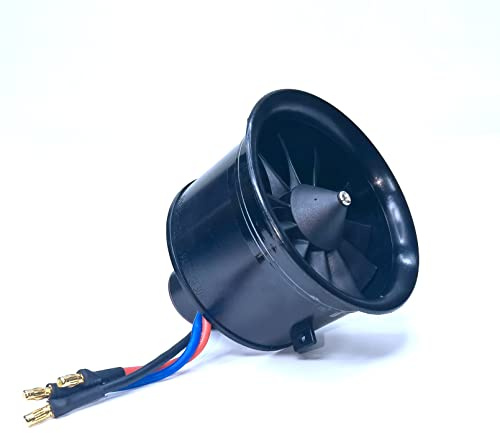 DoBoFo EDF 64mm 4S 3500KV 11 Blades 16.8V Electric Ducted Fan, Hobby RC Jet Engine Propeller, RC Car Engine Parts, High Speed Brushless Motor, Remote Control Model, Replacement Airplane Parts DIY