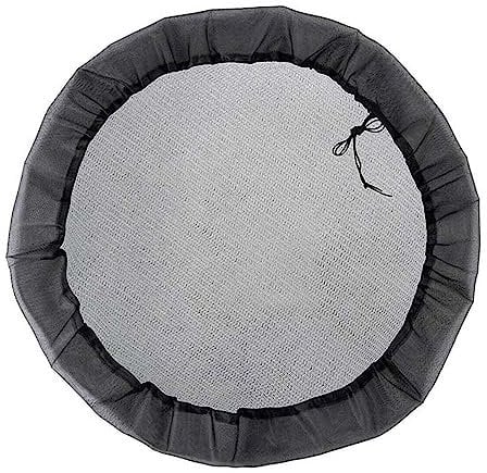 FUBESK Regentonnennetz, große Regentonnen, Netzabdeckung, verstellbares Regentonnennetz, Regensammler-Schutzabdeckungen mit Kordelzug für Regentonnen im Freien, 120 cm
