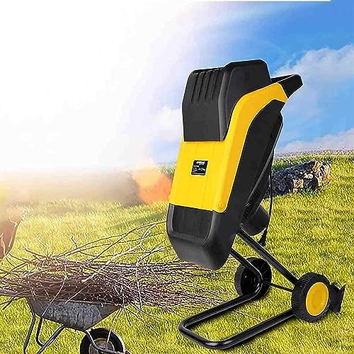 ZIROXI Biotrituratore Elettrico, 2500 W Trituratore da Giardino Cippatrice Larghezza 35 mm, Filo 20 M, Adatto for Legno E Detriti da Giardino Resistenti