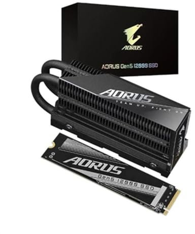 GIGABYTE AORUS Gen5 12000 M.2 1 to PCI Express 5.0 3D TLC NAND NVMe