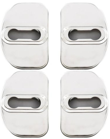 KAnduo 4 Pièces Couvercle de Serrure de Porte de Voiture Compatible avec pour Renault Scenic Laguna Captur Megane 2 3 Fluence Trafic Latitude,F