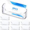 BSTDAYEVER Support Carte de Visite en Acrylique 8pcs Porte Cartes de Visite Transparent non Toxiques 9.7x2.3x4.9cm Présentoir de Cartes de Visite en Plastique Dureté Elevée Pour Bureau Comptoir Hôtel