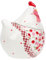 Ciieeo Barattolo Ceramica Forma Di Gallina Per Organizzare Piccoli Oggetti Contenitore Decorativo Per Ufficio e Casa Design Elegante e Compatto Per Gioielli e Altri Accessori Stile