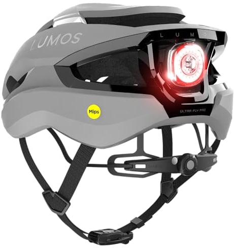 Lumos Ultra Fly Pro - Road Bike Helmet | Lumos Firefly Compatible (Rear Light) | Built-in Sunglasses Port | Custom-Made Fit System for Adult Men & Women | Bicycle Cycling Accessories