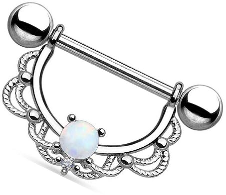 1 stücke Erstaunliche Edelstahl Nipple Shield Bar Ring Piercing Schmuck Bequem Und Praktisch Langlebig und modisch