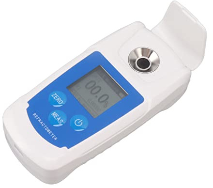 WGFOIP Refraktometer, Digital Brix Refraktometer med Autokalibrering och Bakgrundsbelyst Display, För Mätning av Sockerhalt i Frukt och Drycker