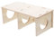 CAXUSD Hamster Tunnel and Hideouts - Wooden Hamster Peep Shed - 3 Chamber Guinea Pig Nest Rat House Mice Compartment House Essential Small Animal Exploration Toys for Hamster Habitats